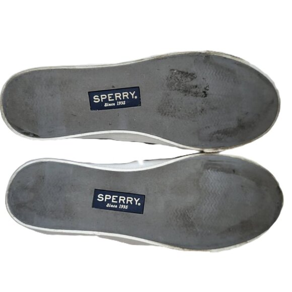 Sperry Seaside Perforated Slip On Shoe - Size 7 - Picture 6 of 7